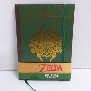 Nintendo Legend Of Zelda Hardcover Writing Journal Notebook Green And Gold